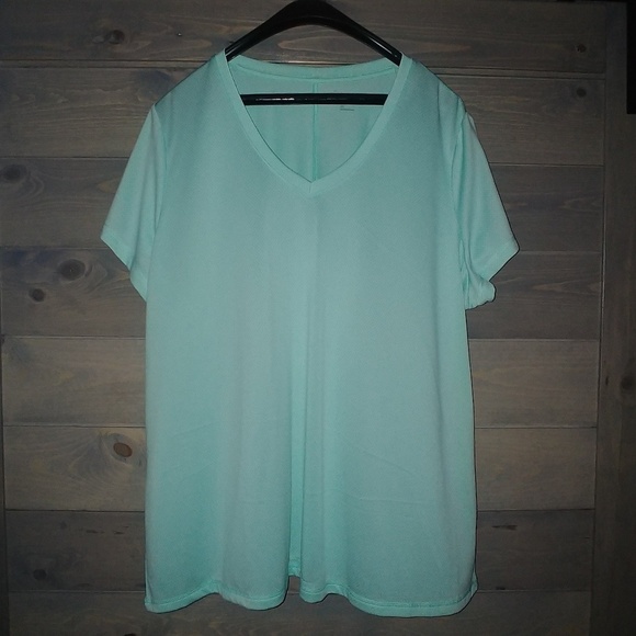 MTA Sport Tops - Turquoise Athletic Shirt